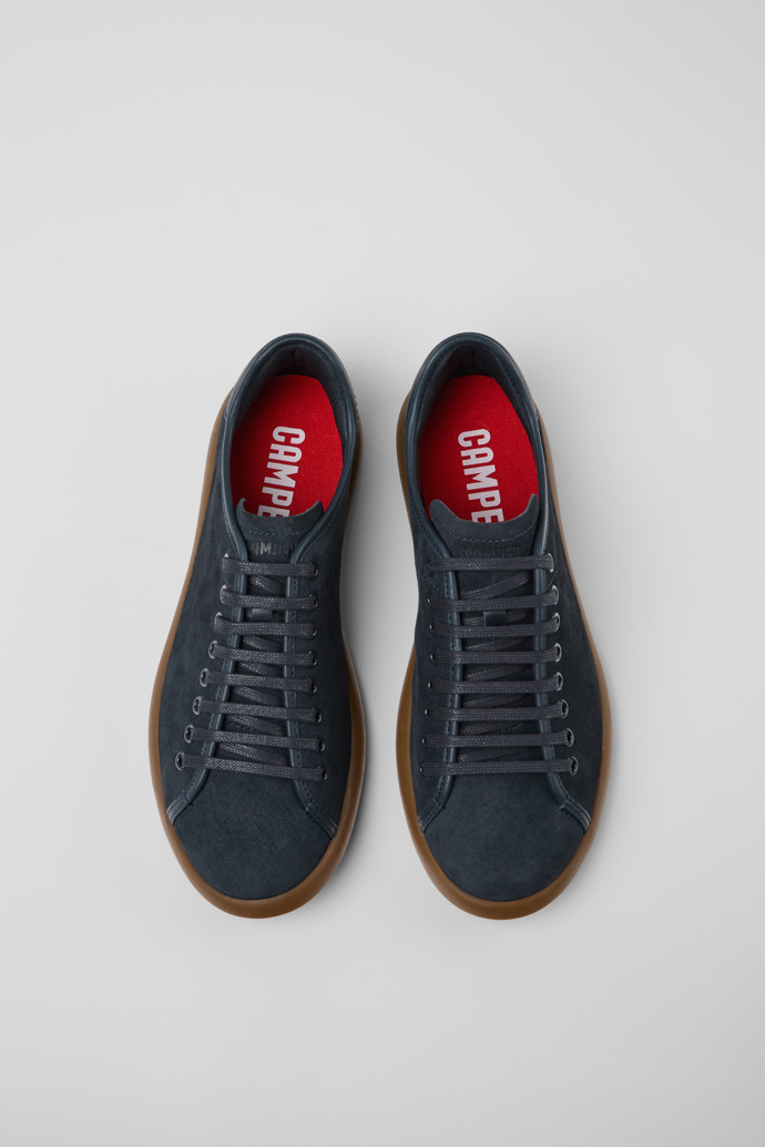 Neu Eingetroffen Camper Pelotas Soller - Blauer Herrensneaker aus Nubukleder und Leder.