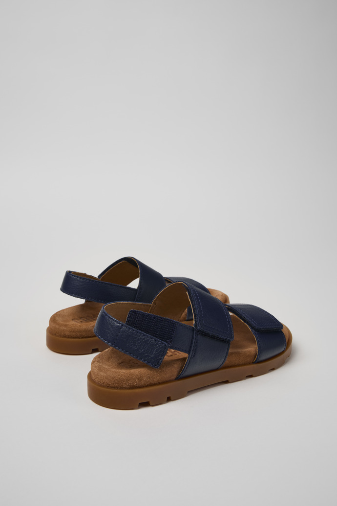 Neu Eingetroffen Camper Brutus Sandal - Blaue Ledersandalen mit Doppelriemen