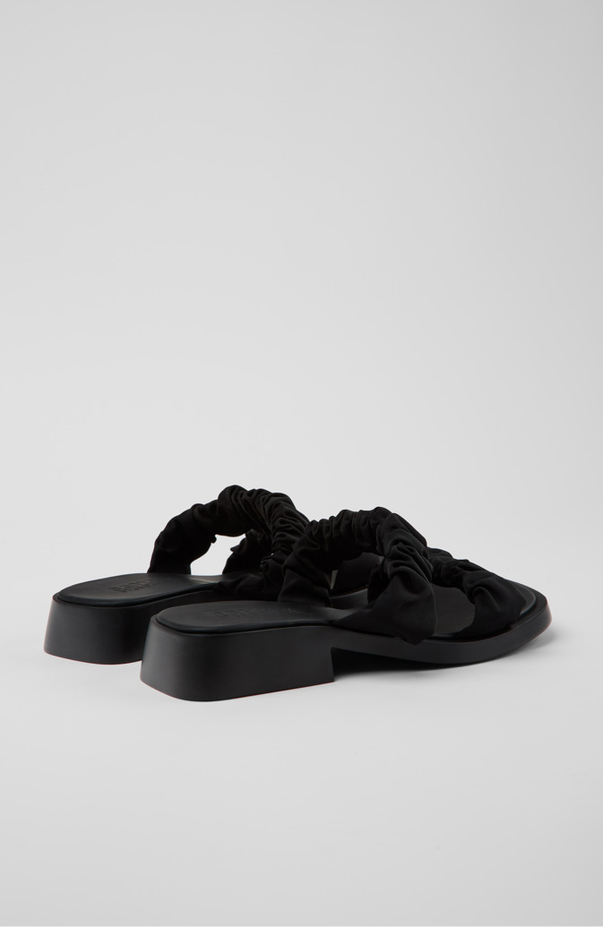Neu Eingetroffen Camper Dana - Schwarze Sandalen aus recyceltem PET für Damen.