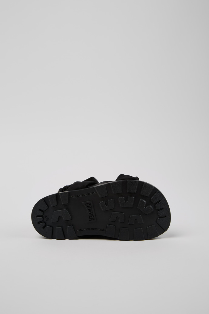 Neu Eingetroffen Camper Brutus Sandal - Schwarze Kindersandale aus Leder und Recycling-PET.