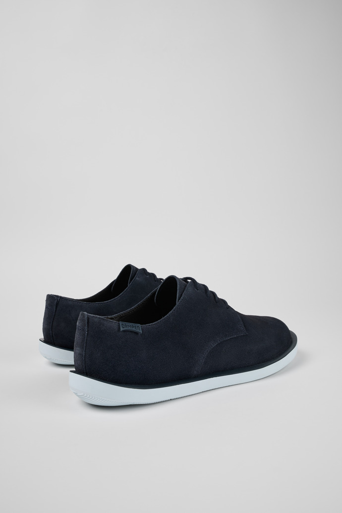 Neu Eingetroffen Camper Wagon - Blauer Herrenschnürschuh aus Nubukleder