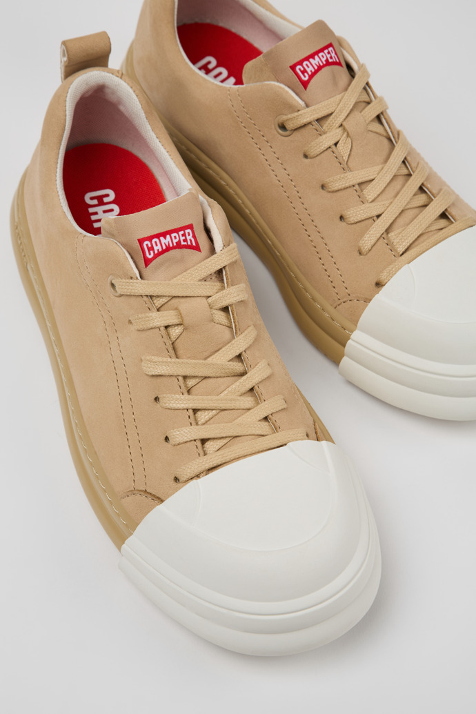Neu Eingetroffen Camper Junction Runner - Beige Sneakers aus Nubukleder für Damen.