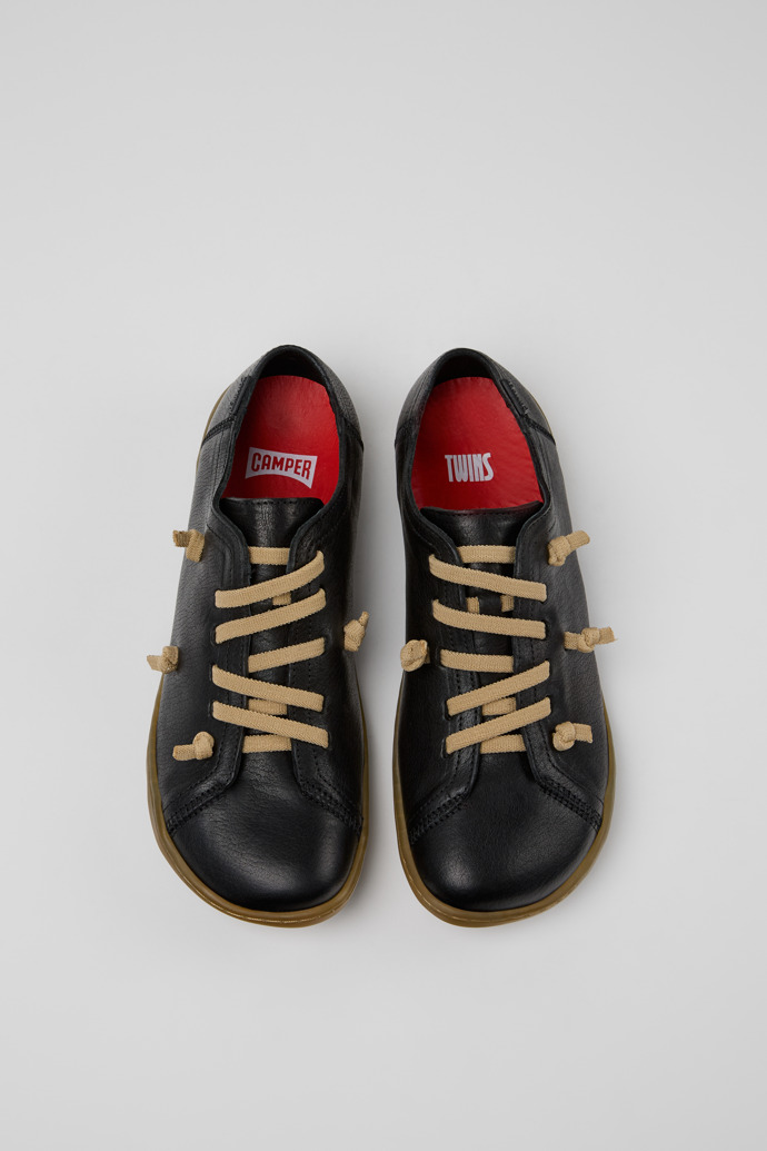 Neu Eingetroffen Camper Twins - Schwarzer Damenschuh aus Leder.