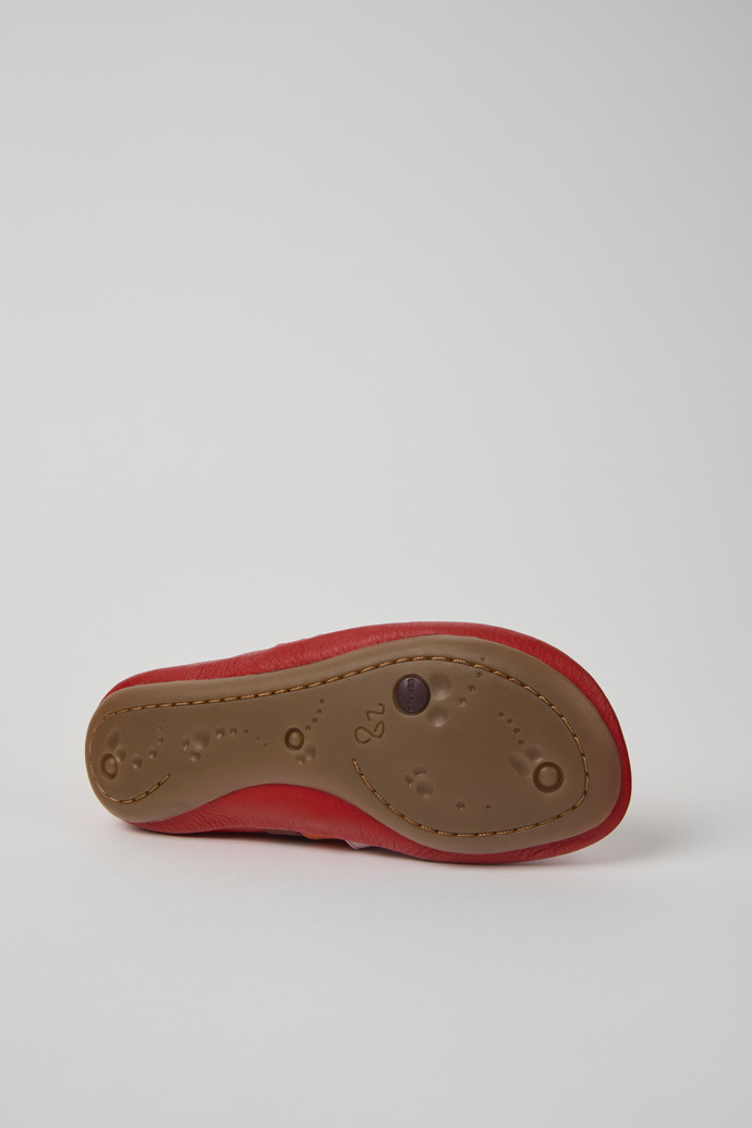 Neu Eingetroffen Camper Twins - Roter Kinderballerina aus Leder