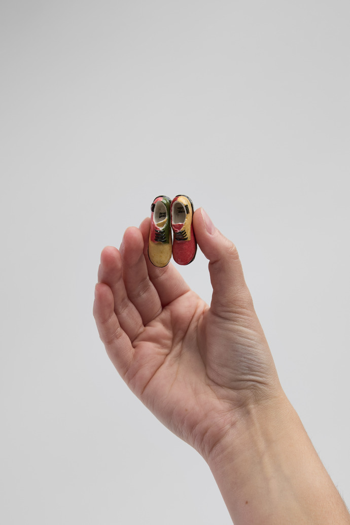 Neu Eingetroffen Camper Miniature TWINS Sculpture - Keramikschuh