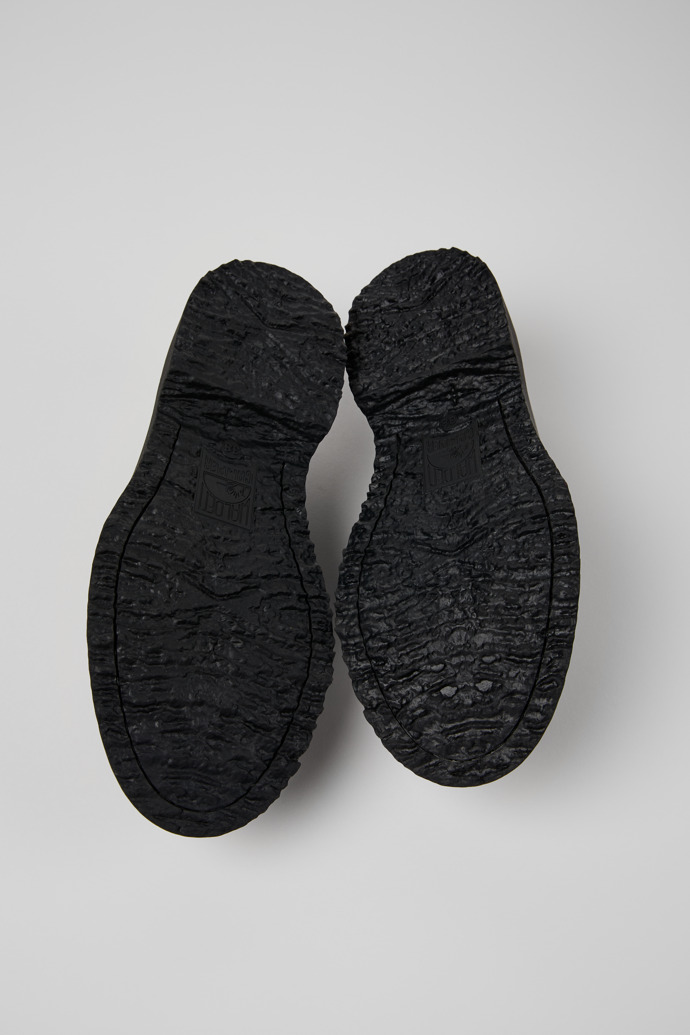 Neu Eingetroffen Camper Walden - Schwarze Lederwomen's Moccasin/Ballerina.