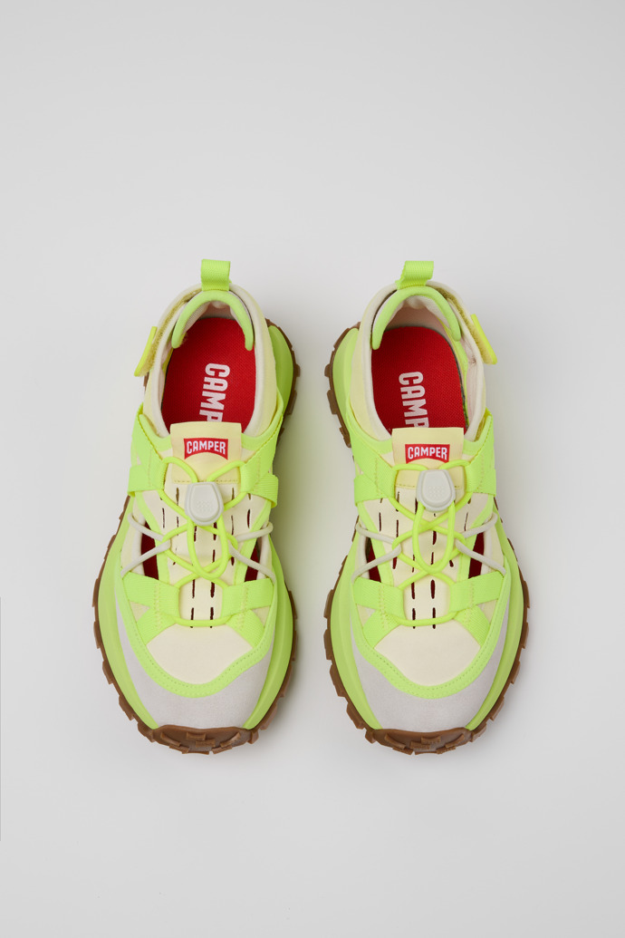 Neu Eingetroffen Camper Drift Trail VIBRAM - Mehrfarbige Damessneaker aus Recycling-PET und Nubukleder.