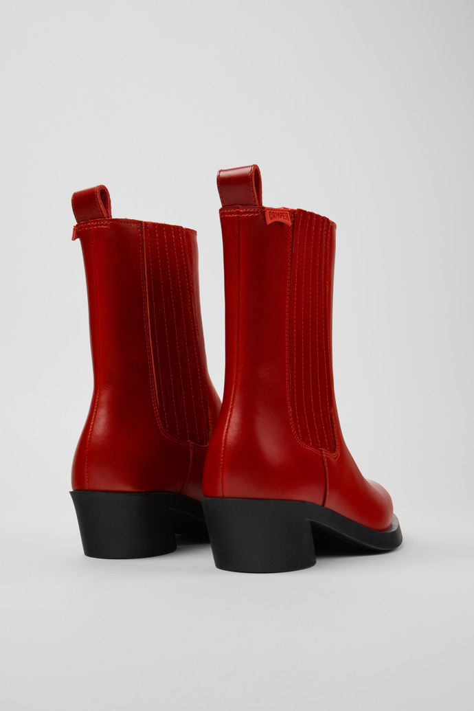 Neu Eingetroffen Camper Bonnie - Roter Damenstiefel aus Leder