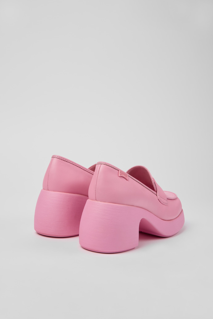 Neu Eingetroffen Camper Thelma - Rosafarbene Lederloafer für Damen