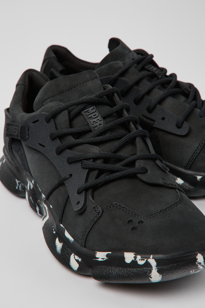 Neu Eingetroffen Camper Karst - Schwarzer Damensneaker aus Nubukleder/Textil
