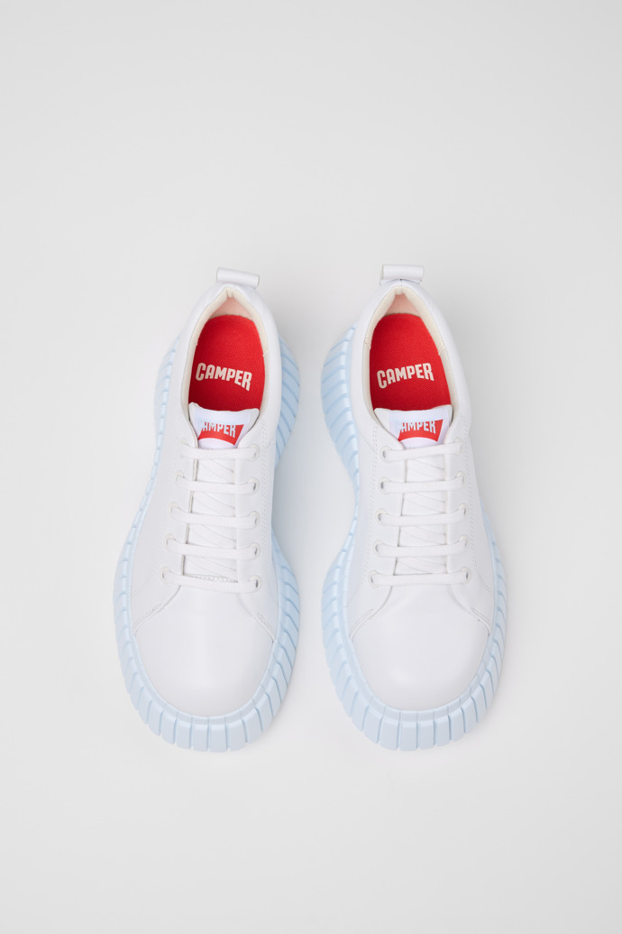 Neu Eingetroffen Camper Pix BCN - Weißer Damenschuh aus Leder.