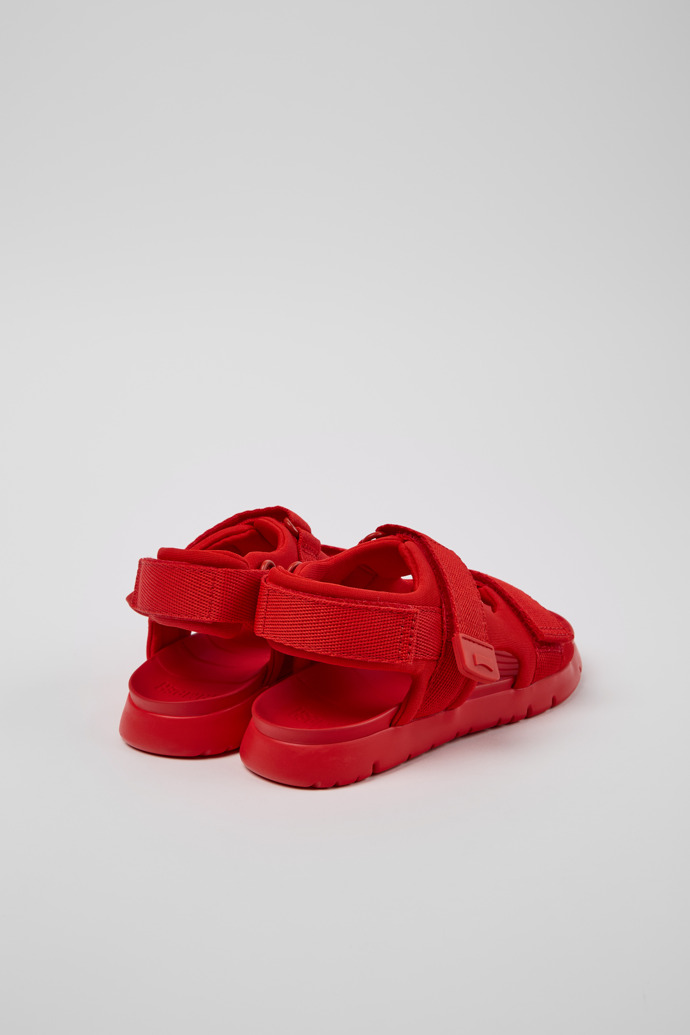 Neu Eingetroffen Camper Oruga - Rote Kindersandale aus Textil.
