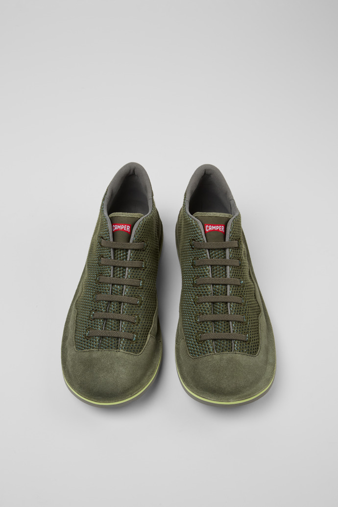 Neu Eingetroffen Camper Beetle - Grüne Herrenstiefeletten aus TENCEL™ Nubukleder.