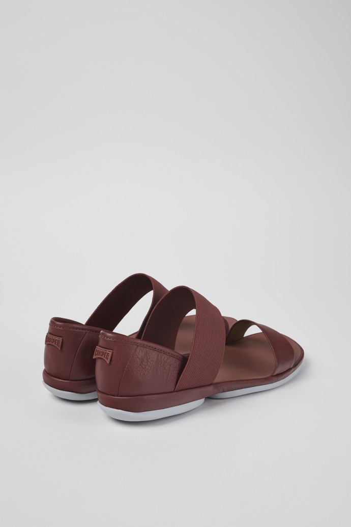 Neu Eingetroffen Camper Right - Rote Ledersandalen für Damen