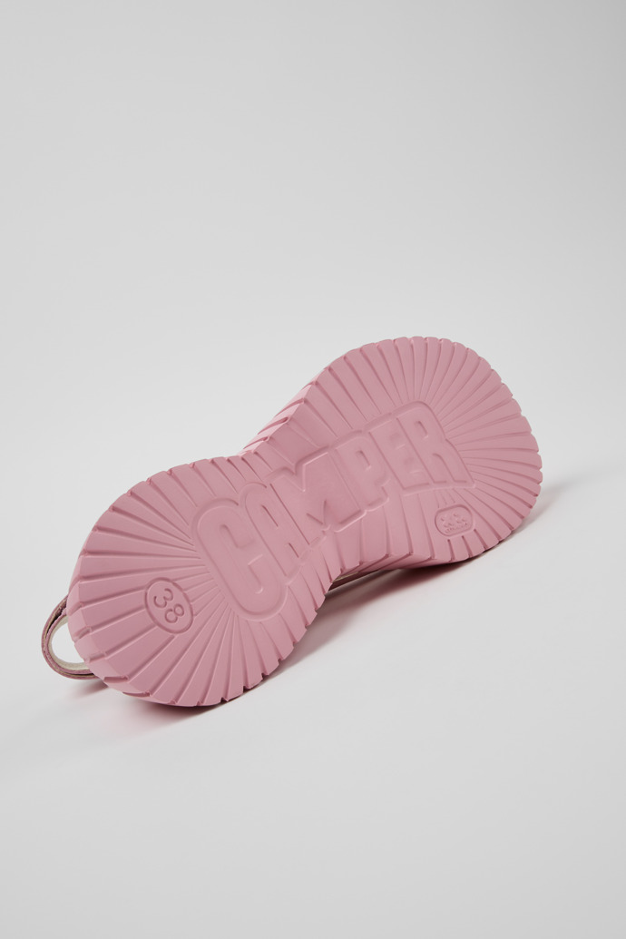Neu Eingetroffen Camper BCN - Rosa Ledersandalen für Damen.