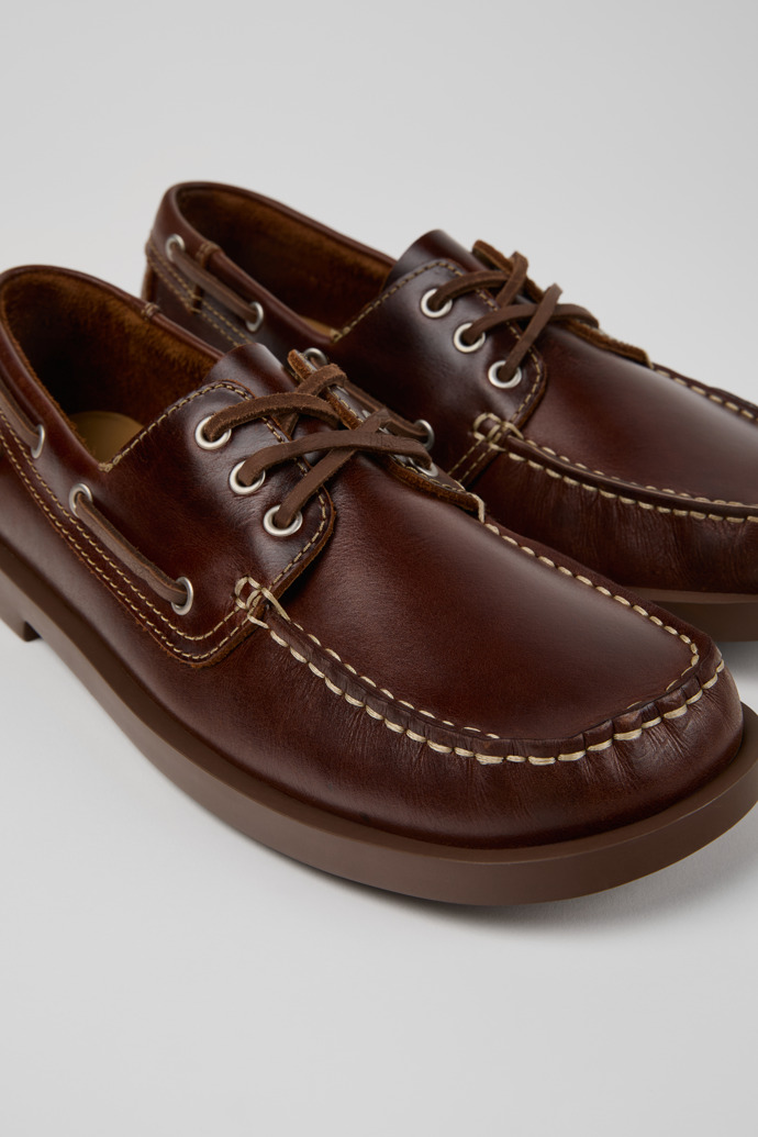 Neu Eingetroffen Camper Don - Braune Herrenmokassins/Bootsschuhe aus Leder.