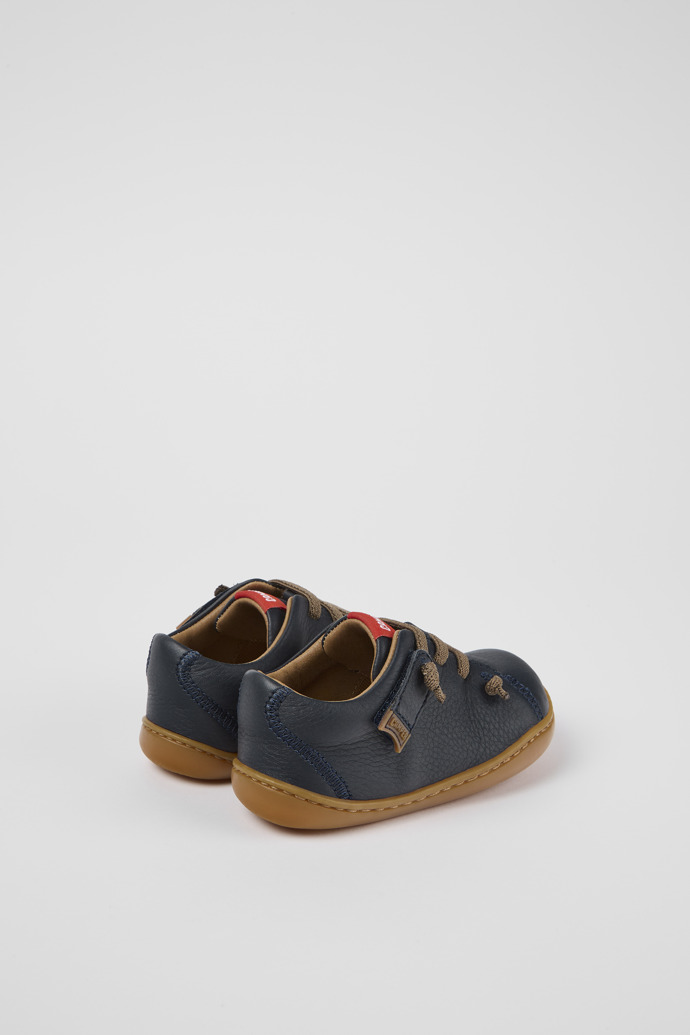 Neu Eingetroffen Camper Peu - Blauer Kinderschuh aus Leder.