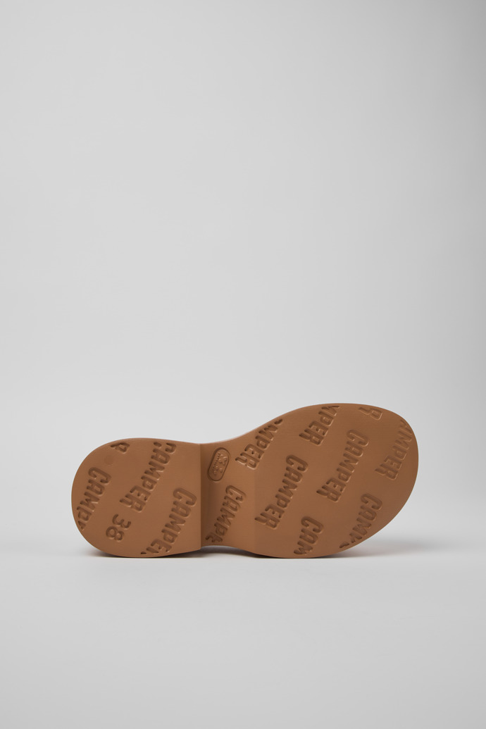 Neu Eingetroffen Camper Tasha - Nudefarbene Ledersandalen für Damen.