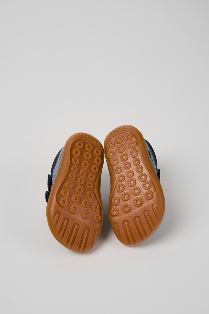 Neu Eingetroffen Camper Twins - Blauer Kindersneaker aus Leder.