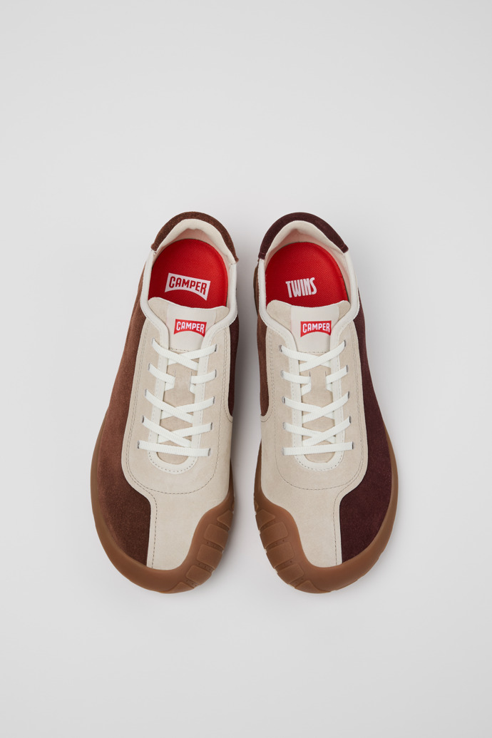 Neu Eingetroffen Camper Twins - Mehrfarbiger Herrensneaker aus Veloursleder und Nubukleder.