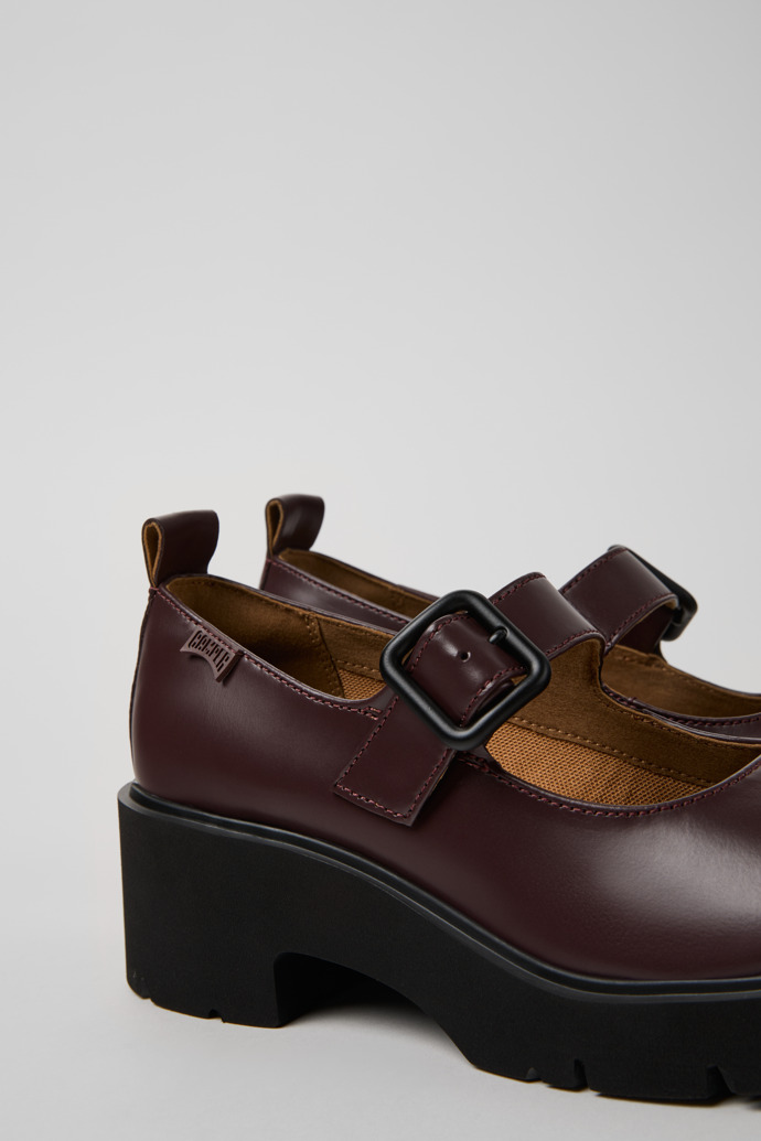 Neu Eingetroffen Camper Milah - Weinroter Lederschuh für Damen.