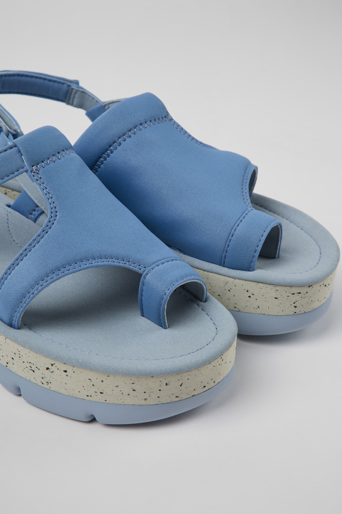 Neu Eingetroffen Camper Oruga Up - Blaue Damensandale aus Textil
