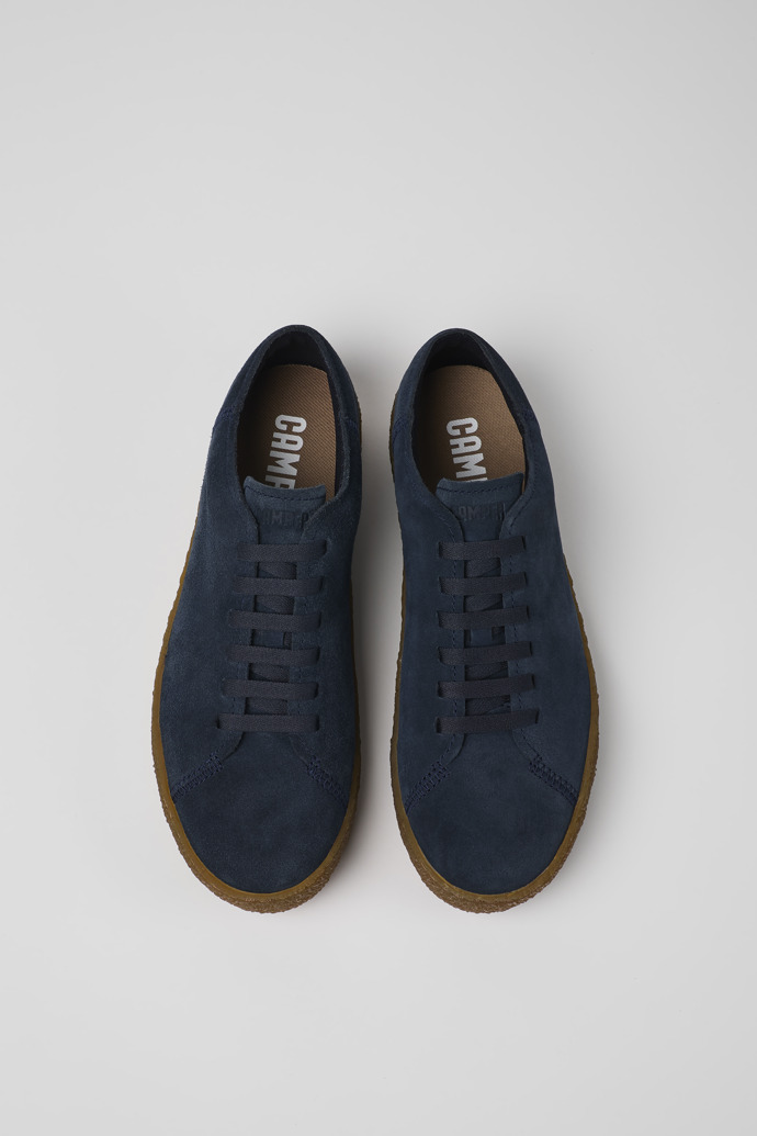 Neu Eingetroffen Camper Peu Terreno - Blauer Herrenschuh aus Nubukleder.