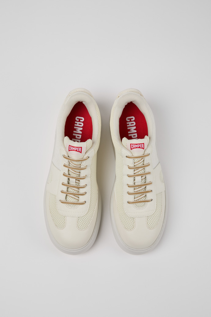 Neu Eingetroffen Camper Runner K21 Sorona® - Weißer Herrensneaker aus Textil