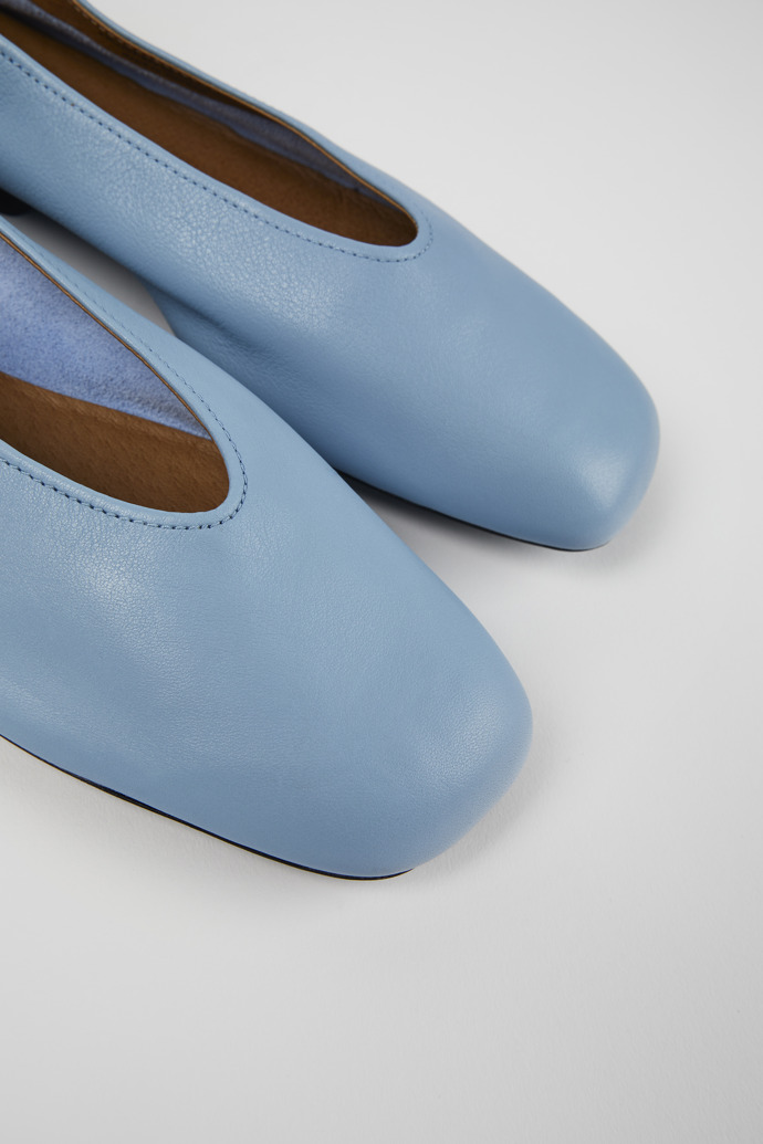 Neu Eingetroffen Camper Casi Myra - Blaue Lederballerinas für Damen