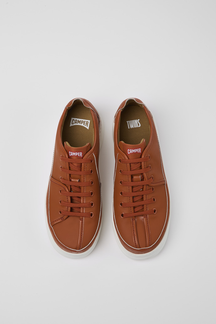 Neu Eingetroffen Camper Twins - Rot-bunter Damensneaker aus recyceltem Leder
