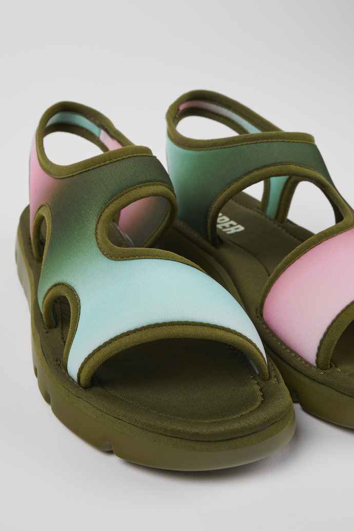 Neu Eingetroffen Camper Oruga - Mehrfarbige Damensandalen aus Textil