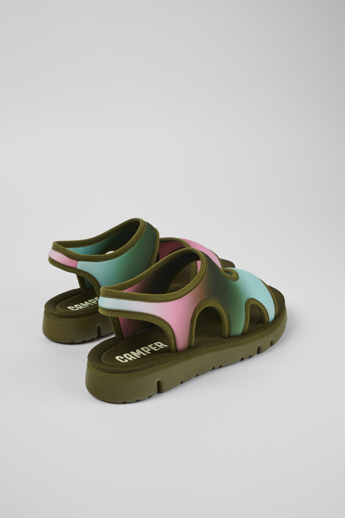 Neu Eingetroffen Camper Oruga - Mehrfarbige Damensandalen aus Textil