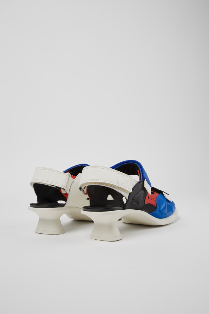 Neu Eingetroffen Camper Dina - Mehrfarbige Doppelriemen-Sandalen recyceltes Leder