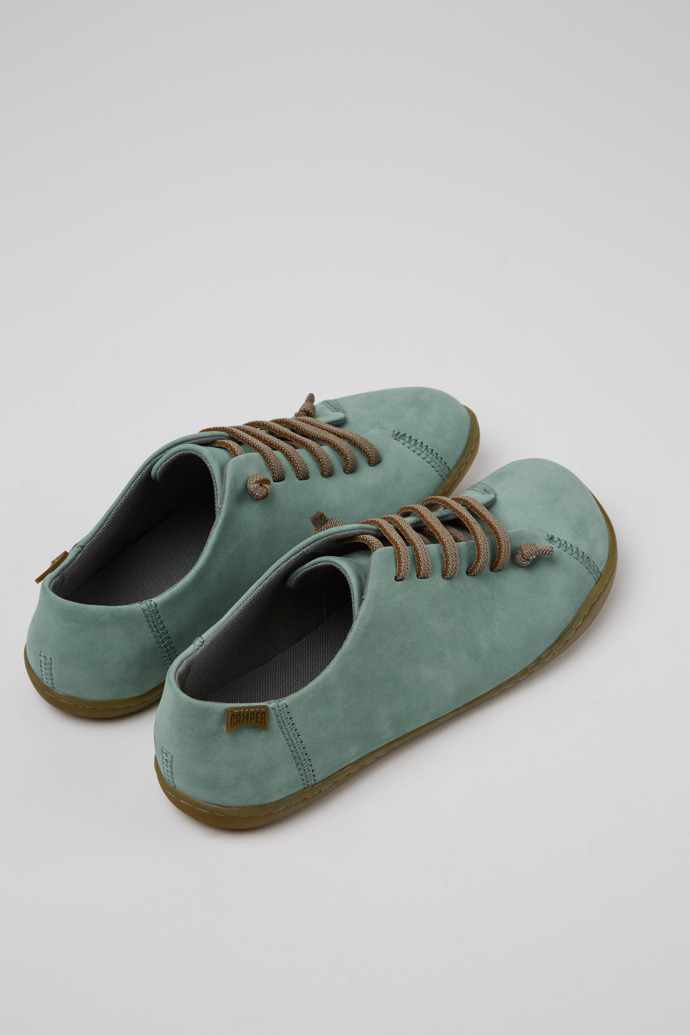 Neu Eingetroffen Camper Peu - Grüner Damenschuh aus Nubukleder.