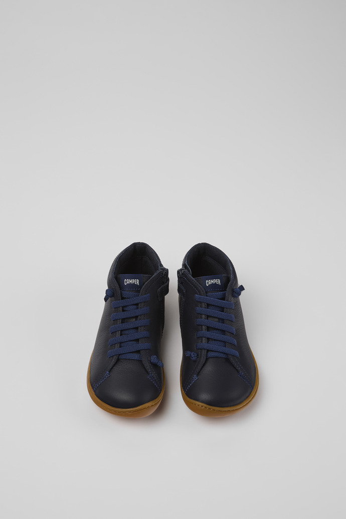 Neu Eingetroffen Camper Peu - Blaue Lederstiefeletten für Kinder.