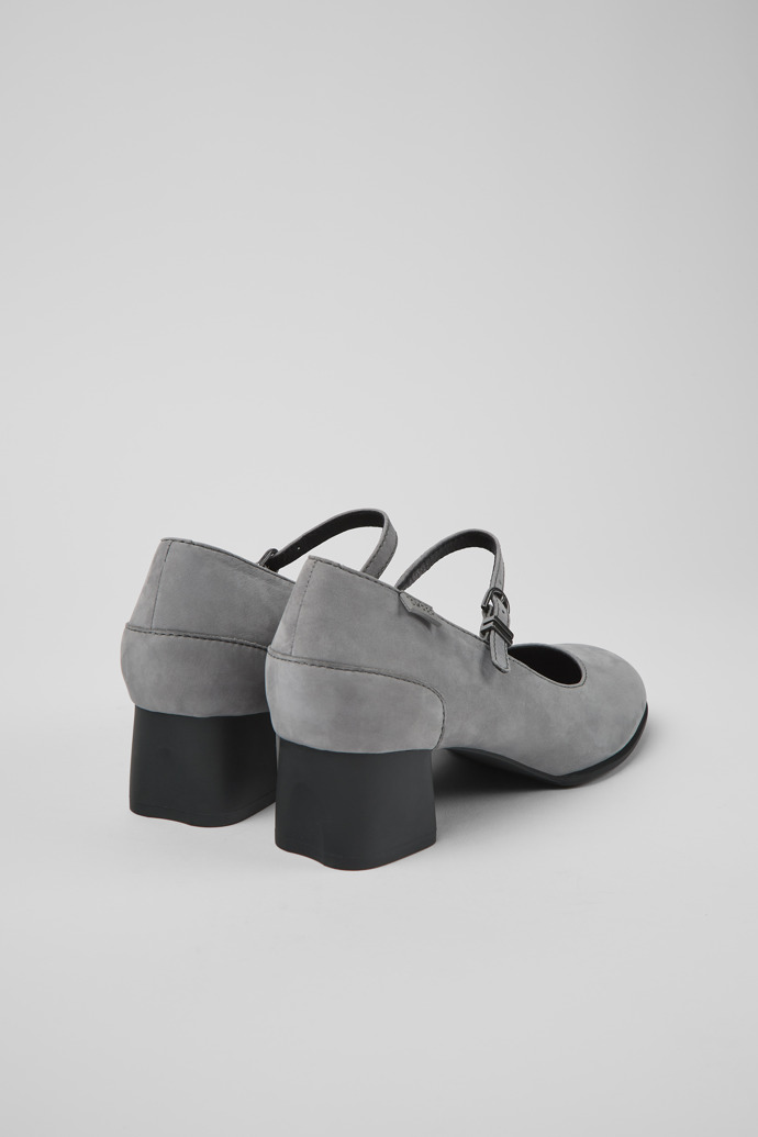 Neu Eingetroffen Camper Katie - Graue Mary-Jane-Schuhe mit Absatz aus Nubuk