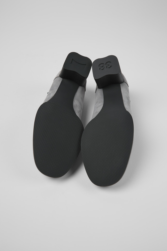 Neu Eingetroffen Camper Katie - Graue Mary-Jane-Schuhe mit Absatz aus Nubuk