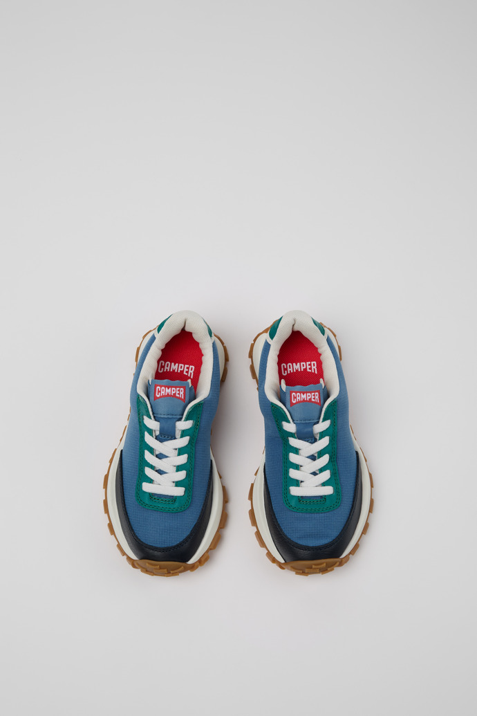 Neu Eingetroffen Camper Drift Trail - Mehrfarbige Kindersneaker aus PET-Recycling und Leder.