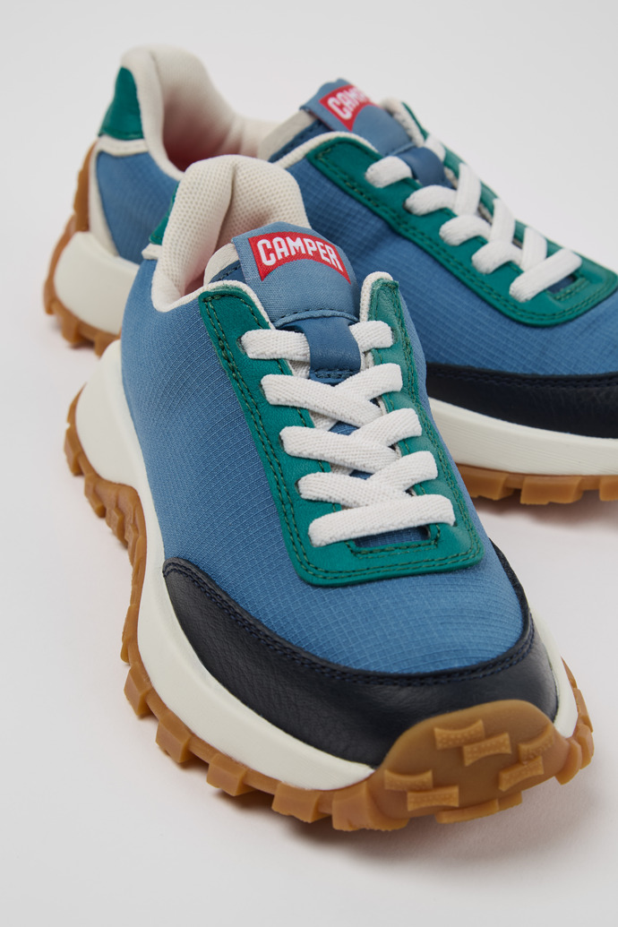 Neu Eingetroffen Camper Drift Trail - Mehrfarbige Kindersneaker aus PET-Recycling und Leder.