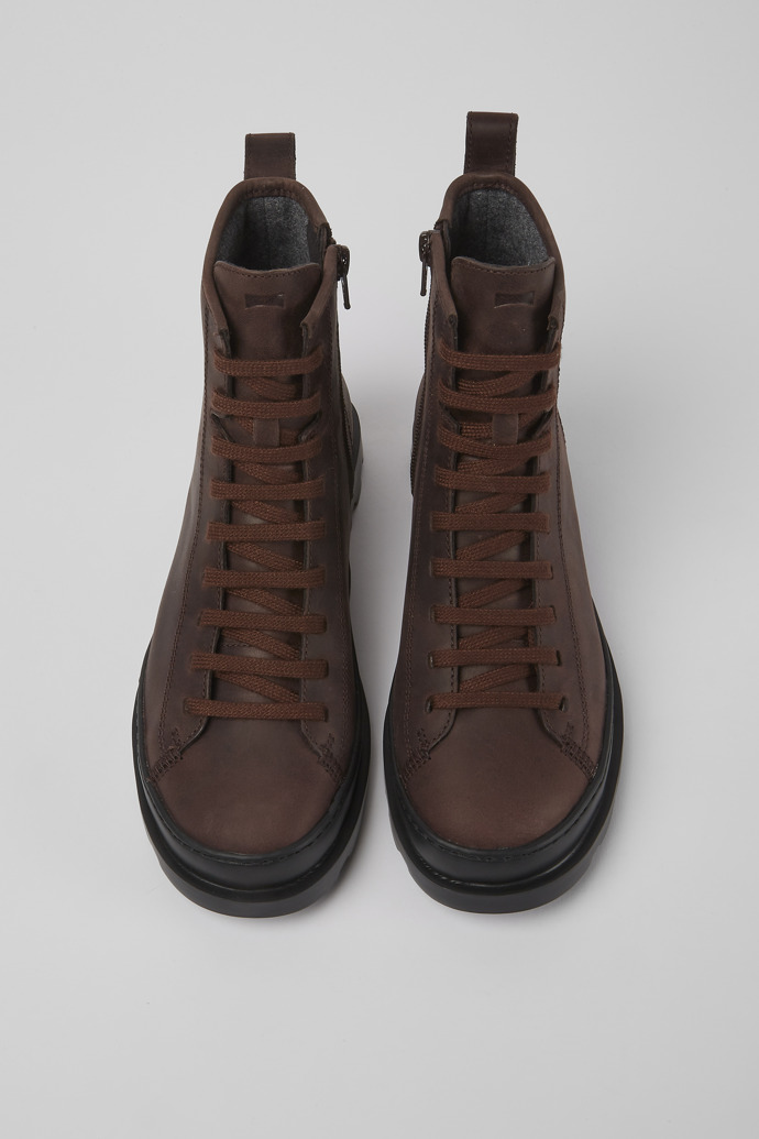 Neu Eingetroffen Camper Brutus - Brauner Schnürstiefel aus Nubukleder