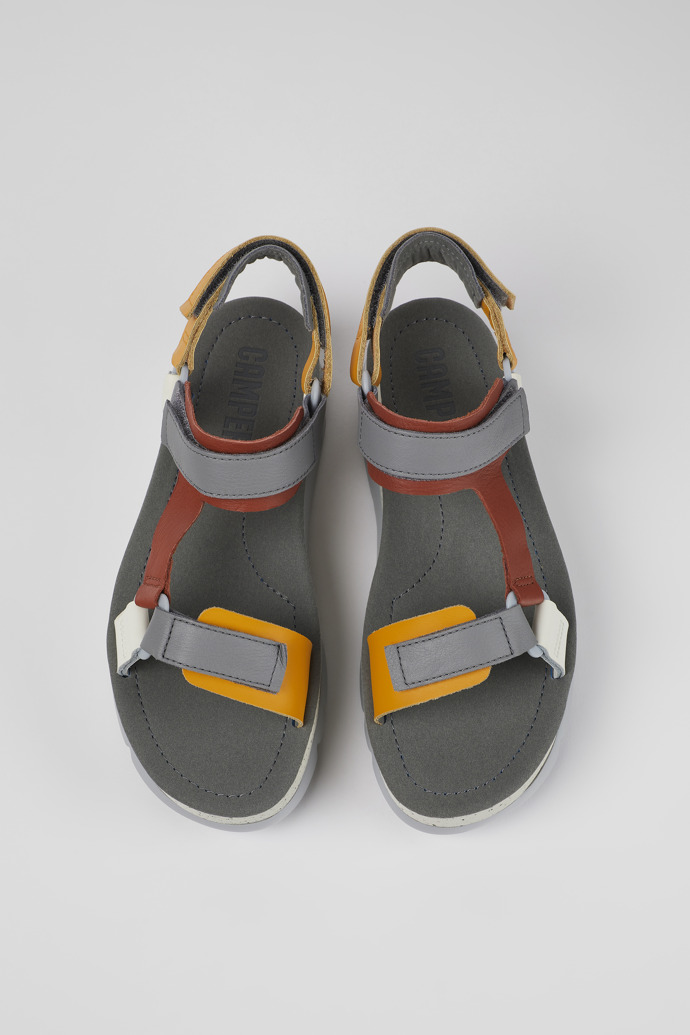 Neu Eingetroffen Camper Oruga Up - Mehrfarbige Ledersandalen für Damen