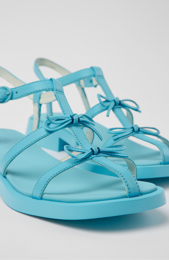 Neu Eingetroffen Camper Dana - Blaue Ledersandale für Damen.