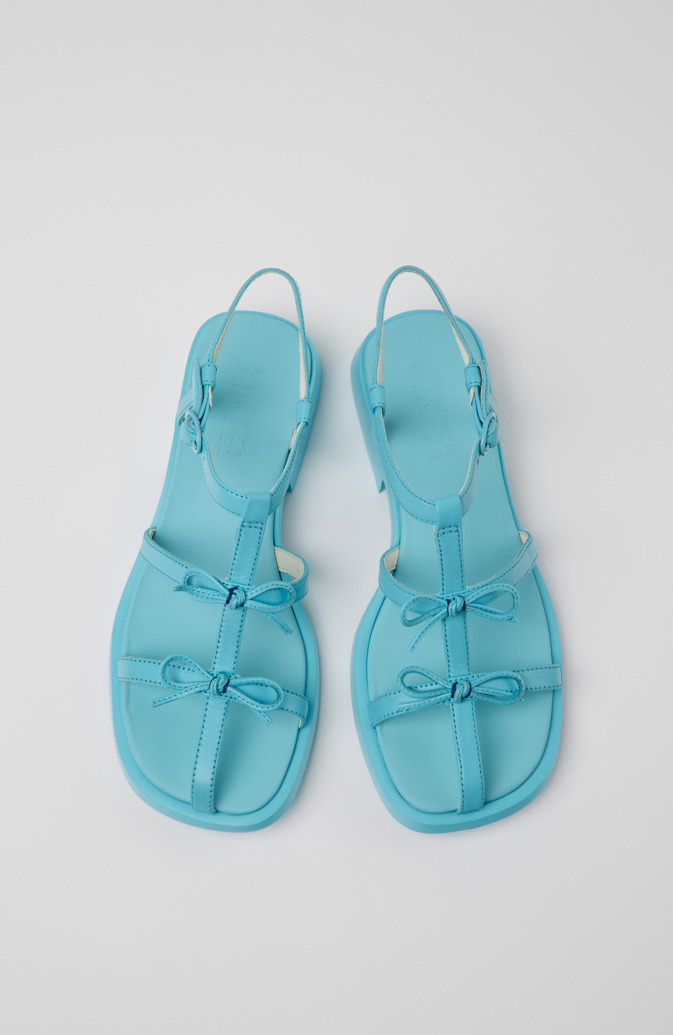 Neu Eingetroffen Camper Dana - Blaue Ledersandale für Damen.