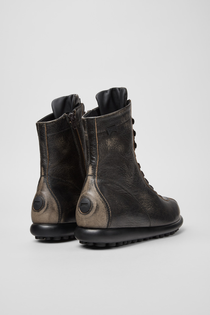 Neu Eingetroffen Camper Pelotas - Graue Stiefeletten aus pflanzlich gegerbtem Leder für Damen.