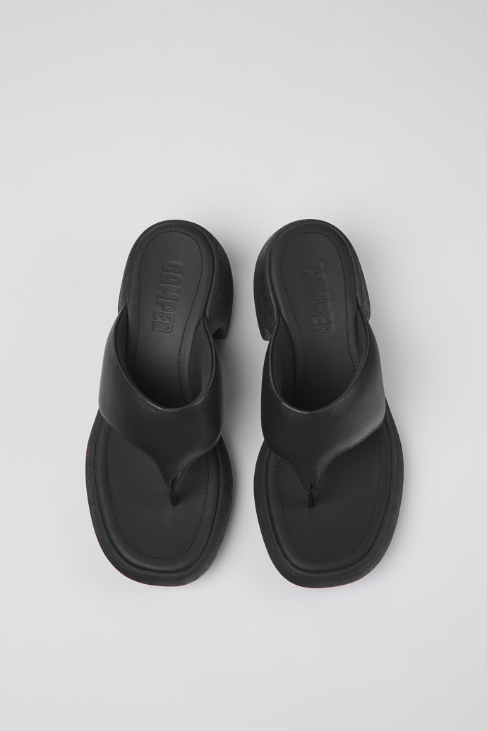 Neu Eingetroffen Camper Thelma - Schwarze Ledersandalen für Damen