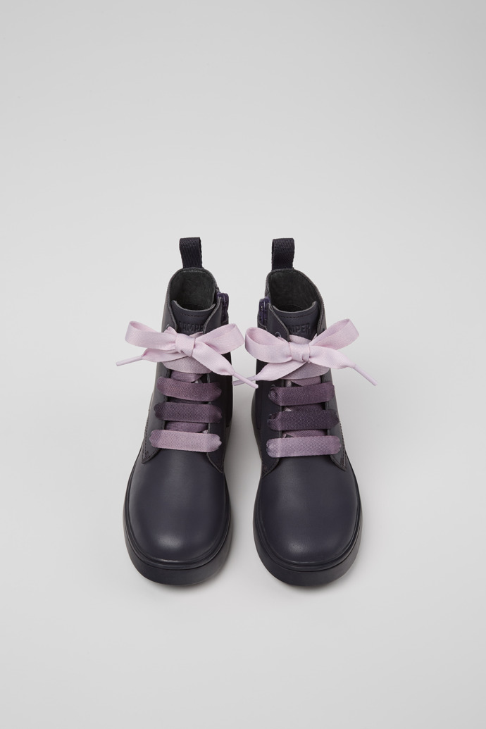 Neu Eingetroffen Camper Norte - Violette Kinderstiefeletten aus Leder