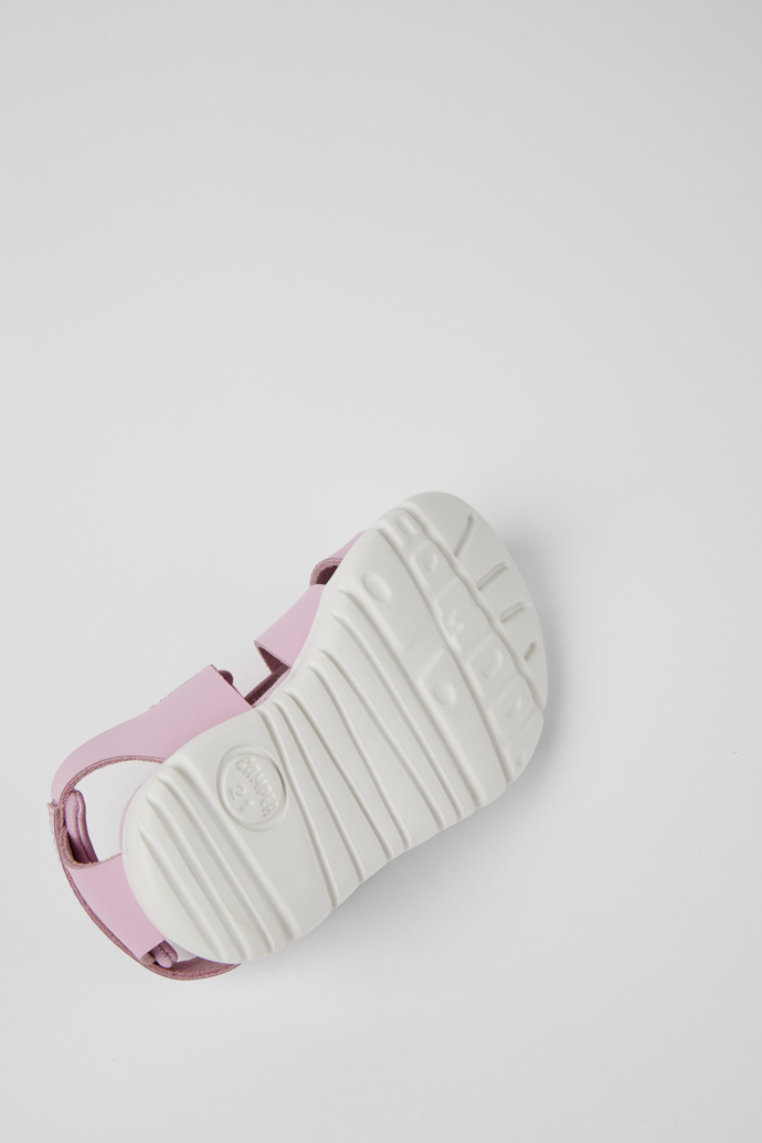 Neu Eingetroffen Camper Oruga - Rosa Sandale aus Leder und Textil
