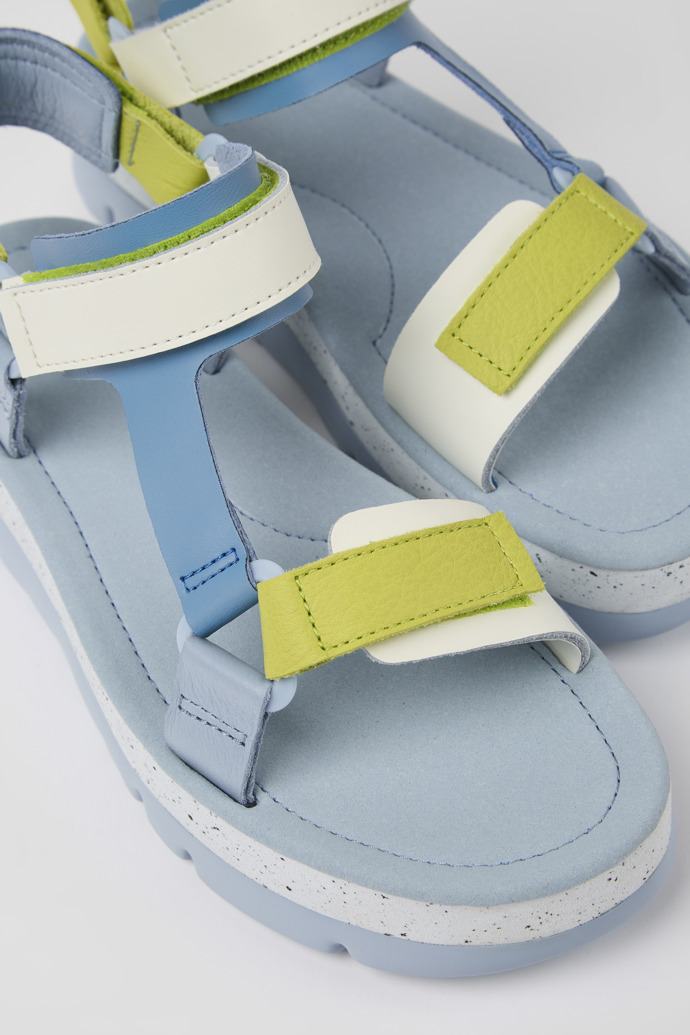 Neu Eingetroffen Camper Oruga Up - Bunte Damensandale aus Leder