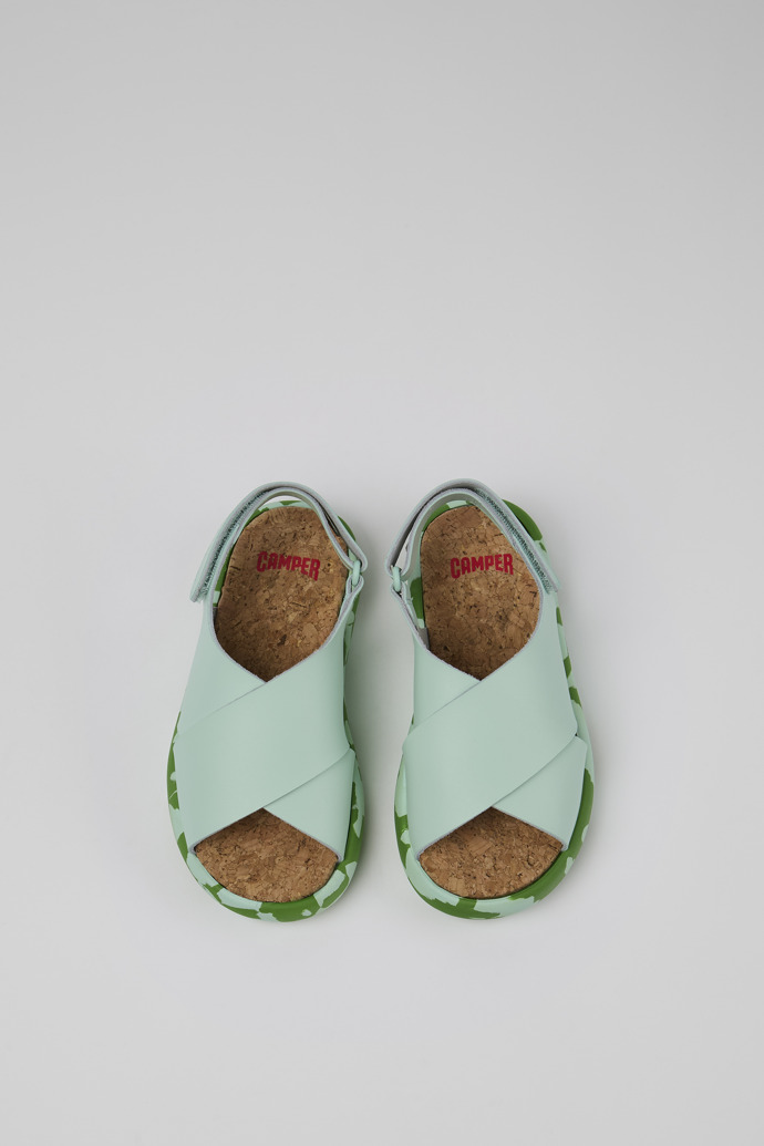 Neu Eingetroffen Camper Pelotas Flota - Blaue Ledersandalen mit Kreuzriemen
