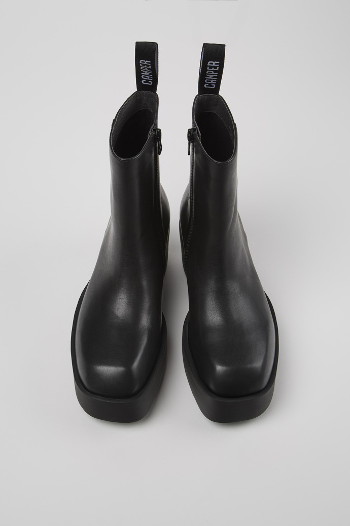 Neu Eingetroffen Camper Billie - Schwarze Lederstiefelette für Damen.